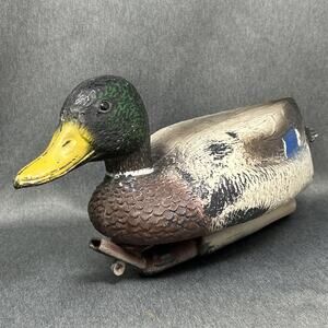 Vintage Carry Lite Mallard Duck Decoy Hard Plastic 17 Inch Drake USA Hunting